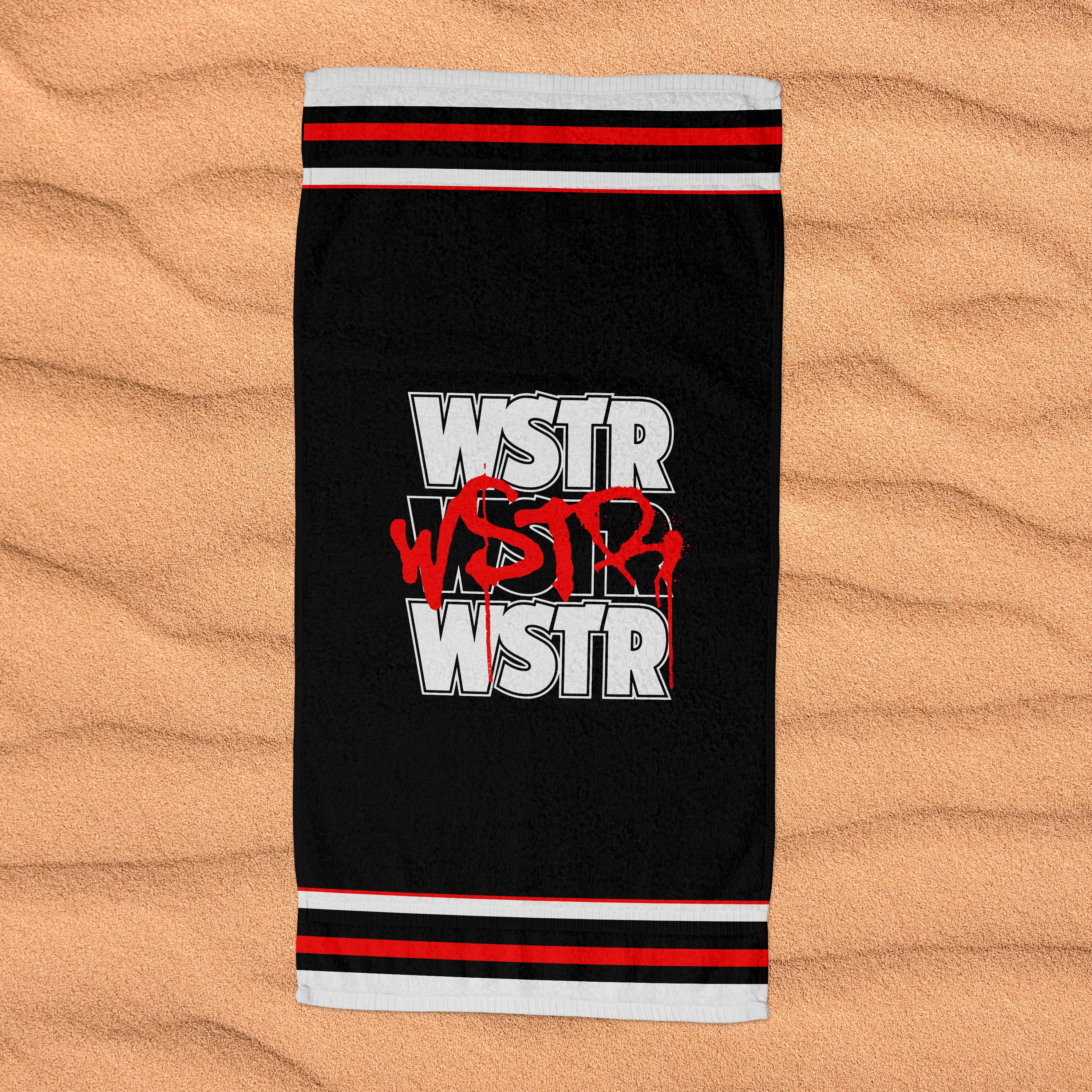 WSTR Beach Towel (Black) 30x60